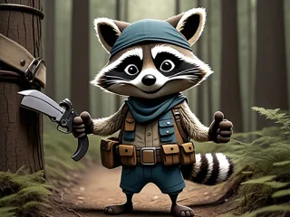 Giggles the Raccoon