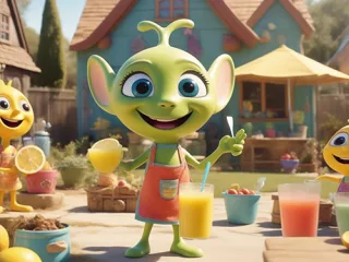 Alien at the Lemonade Stand